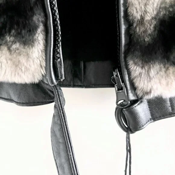 Adrienne Landau Luxurious Rabbit Fur and Cashmere Reversible Vest - Picture 13 of 13